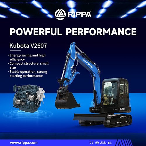 RIPPA R57-1 PRO medium-sized excavator – a model of strong power and multi-function
