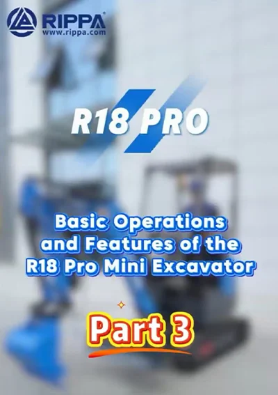 RIPPA R18 Mini Excavator part 3