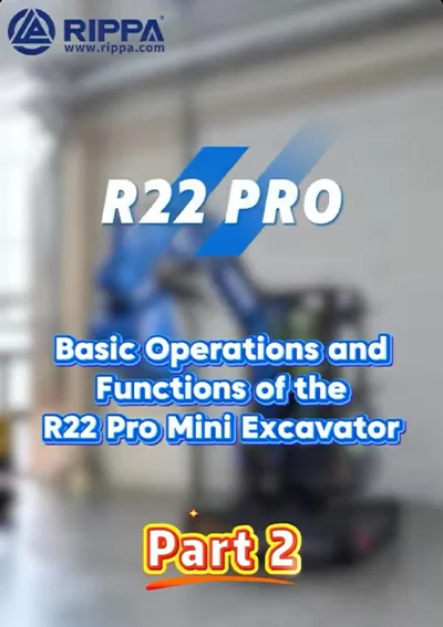 RIPPA R22 Mini Excavator part 2