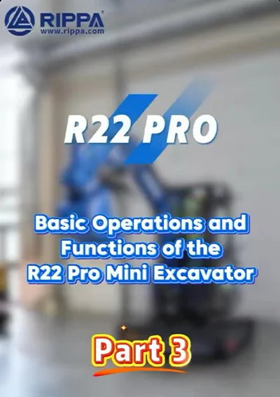 RIPPA R22 Mini Excavator part 3
