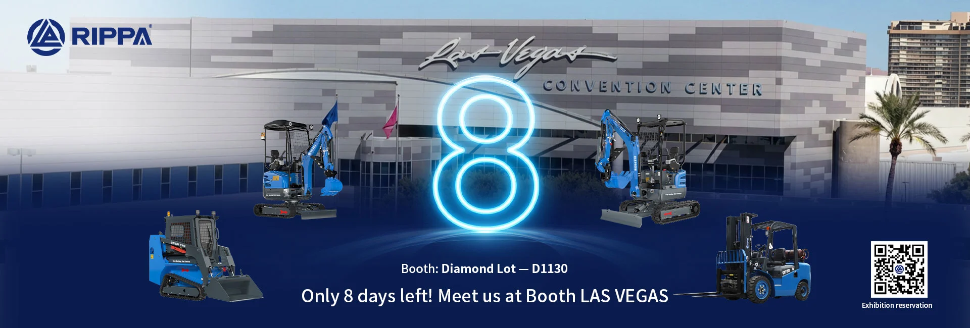 LAS VEGAS EXHIBITION COUNTDOWN: VISIT RIPPA GROUP AT DIAMOND LOT D1130 FOR LIVE MACHINERY DEMONSTRATIONS