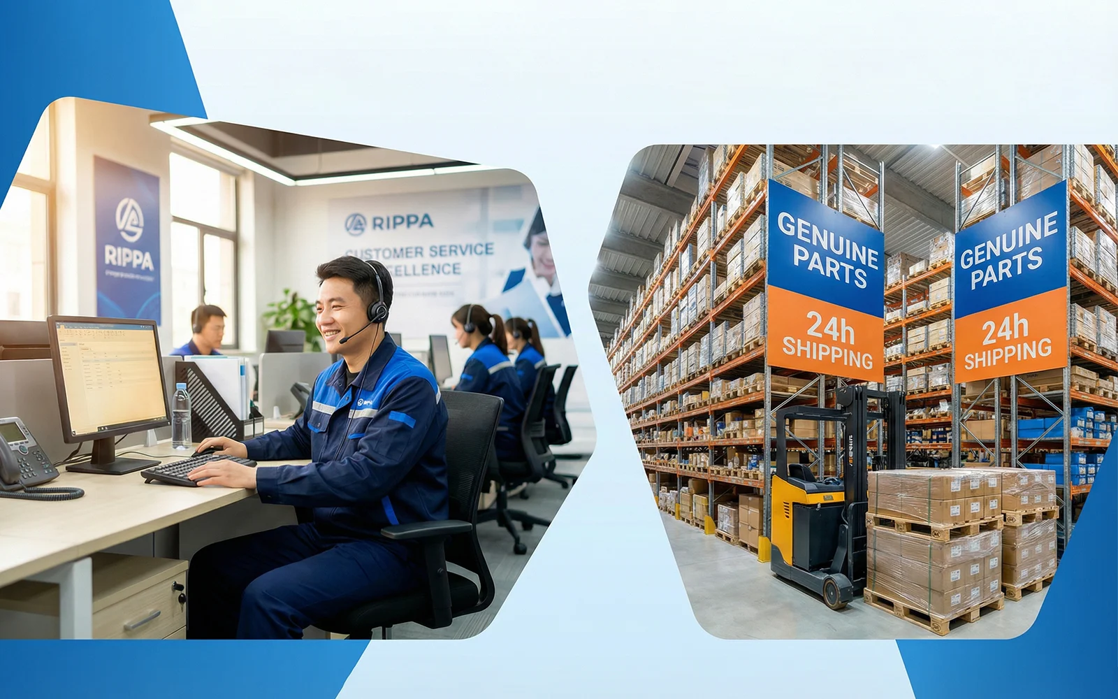 24/7 SUPPORT + GENUINE PARTS