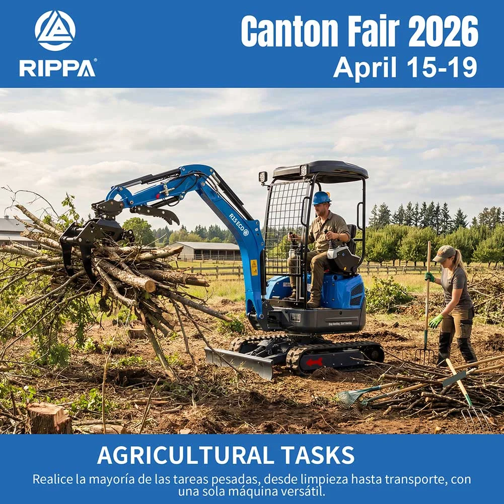 Canton Fair 2026: Why RIPPA Mini Excavators Are Ideal for Agricultural and Construction Use