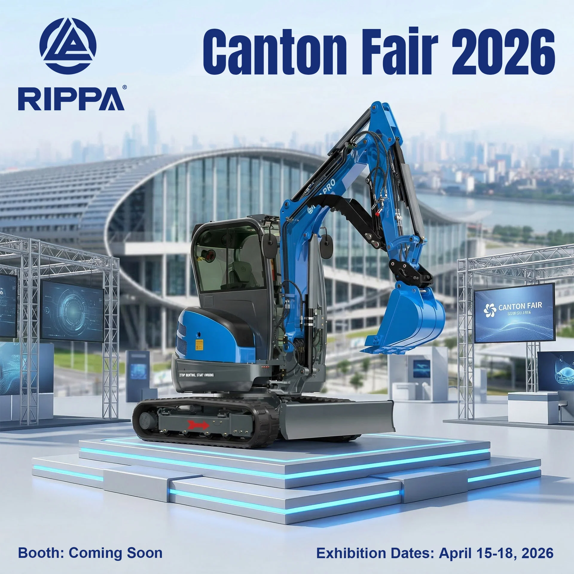 Discover RIPPA’s Next-Gen Mini Excavators at Canton Fair 2026