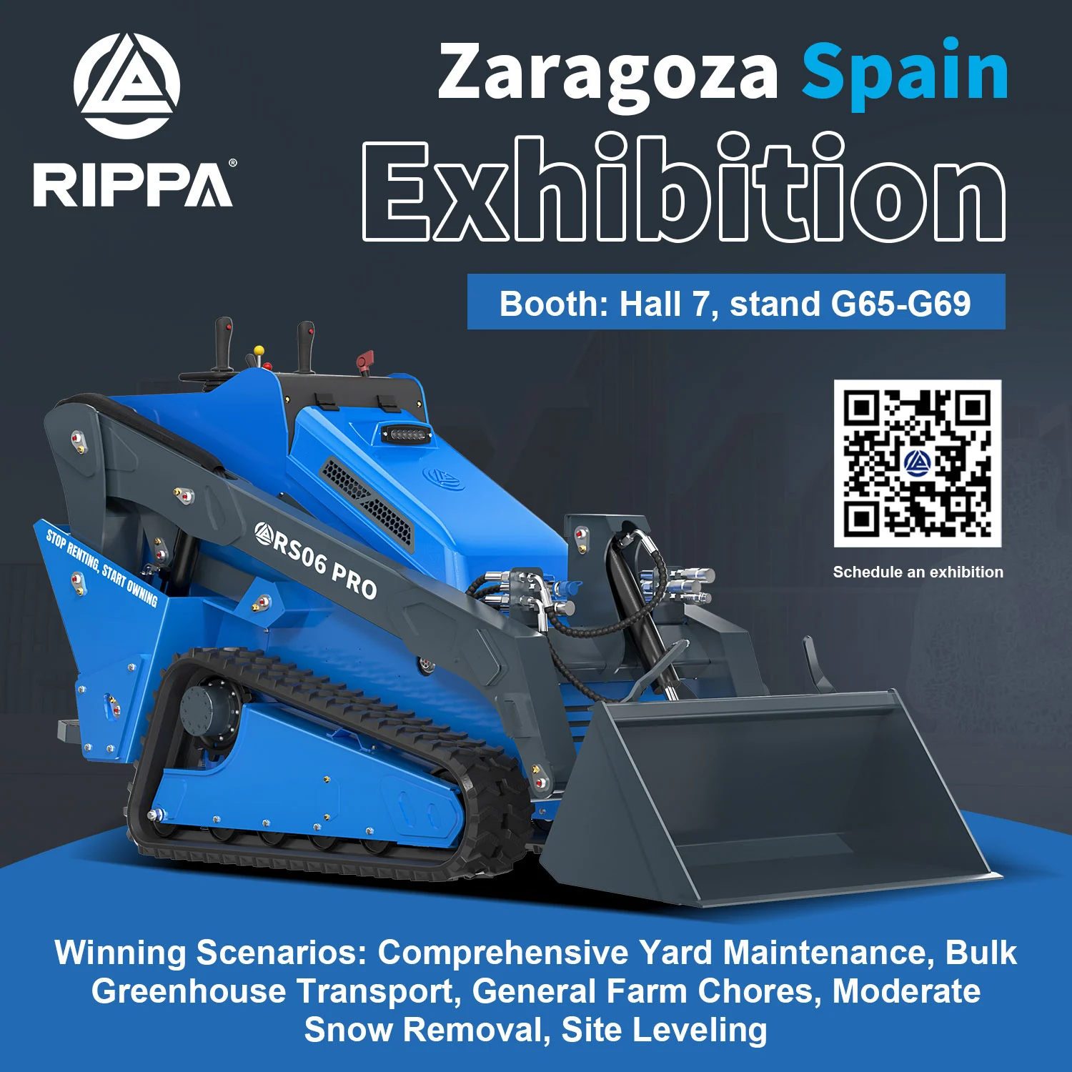 RIPPA at Zaragoza Exhibition Spain: Compact Equipment for European Markets