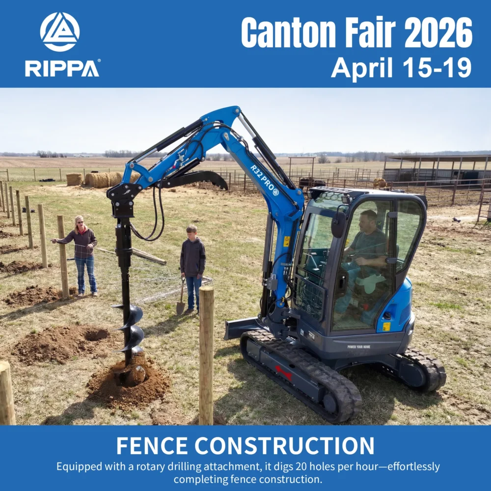Mini Excavator for Sale at Canton Fair 2026 – Meet RIPPA, Your Trusted Supplier
